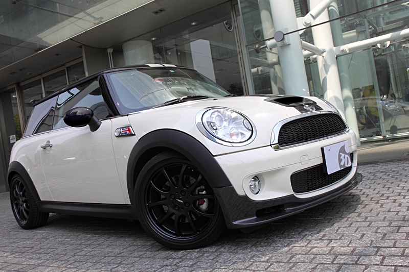 3D Design Carbon Fiber Front Lip Spoiler Mini Cooper S R55 R56 07-12