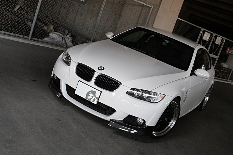 3D Design Carbon Fiber Front Splitter BMW 3 Series E92 E93 M-Sport 06+