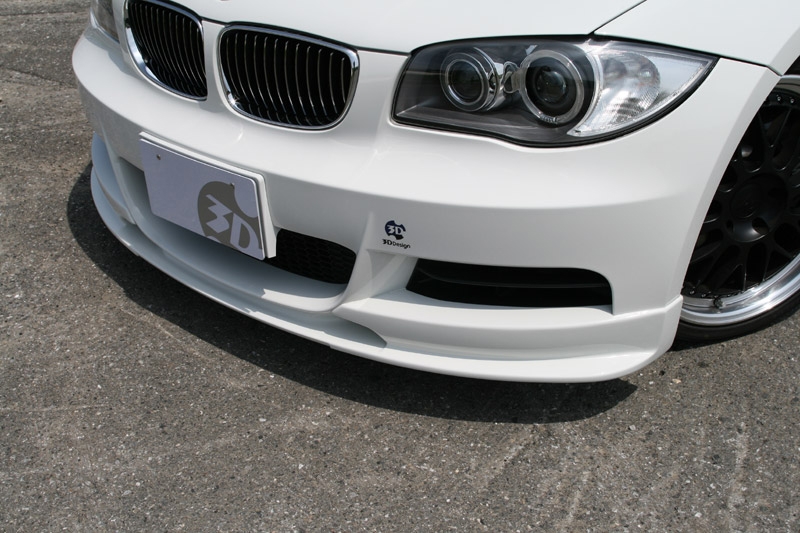 3D Design Front Lip Spoiler BMW 1 Series E82 M Sport 08-11