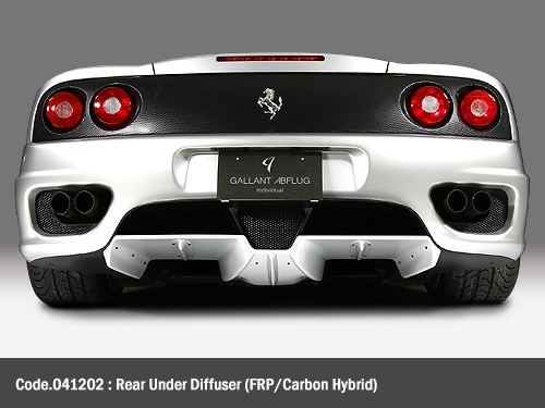 Abflug Rear Under Diffuser GFRP Ferrari 360 Modena 99-04