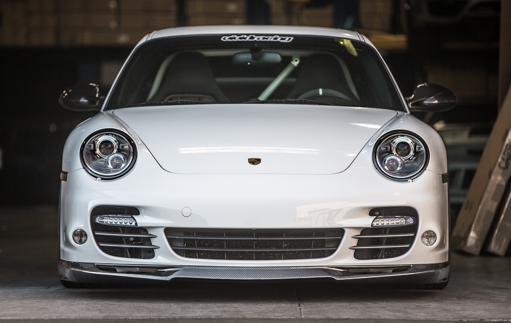 Agency Power Carbon Fiber Type II Front Lip Spoiler Porsche 997 Turbo 07-12