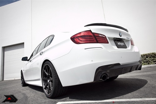 Arkym Aerosport Single Side Carbon Rear Diffuser Sedan QUAD Saloon BMW  5-Series M-Sport F10 09-13