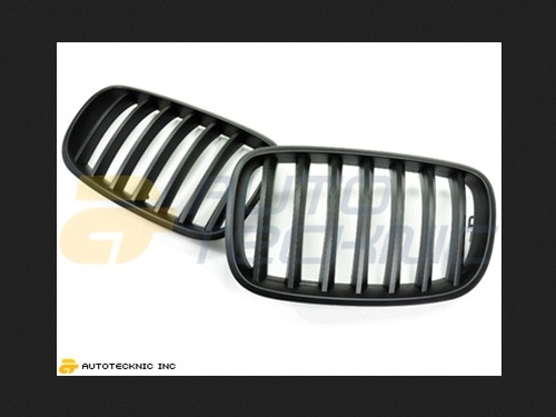 AutoTecknic Replacement ABS Matte Black Front Grilles BMW E70 X5 | X5M 07-13