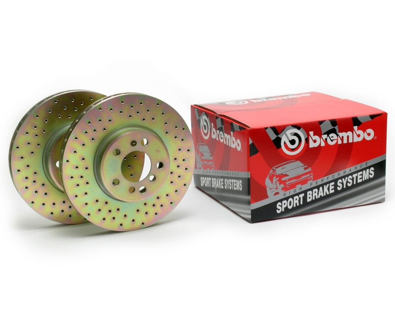 Brembo Sport Cross Drilled Front Rotors Audi A3 06-11 / Audi TT 08-11