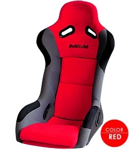 Buddy Club Racing Spec Bucket Seat Red Regular