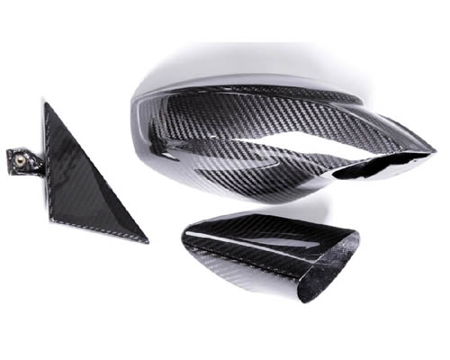 Capristo Carbon Fiber Mirrors and Window Corners Ferrari 458 Italia 10-12