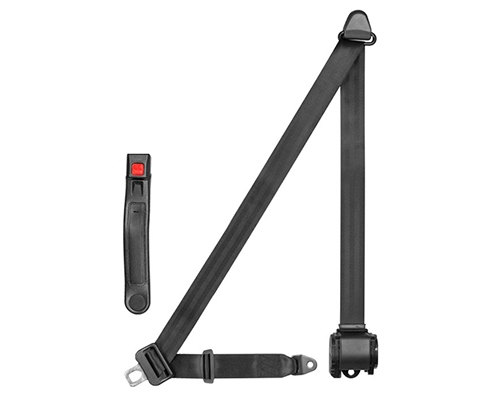 Corbeau 3 Point Retractable Seat Belt Black Retractable 43321B