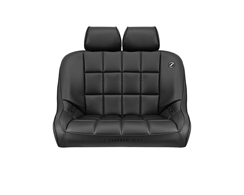 Corbeau 36-Inch Baja Bench Suspension Seat in Black Vinyl Headrest HR01