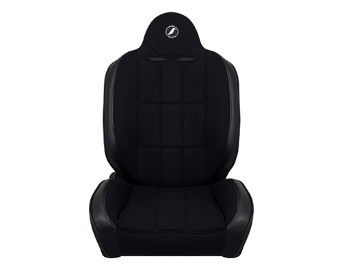 Corbeau Baja RS Suspension Seat in Black Vinyl / Cloth 66402B