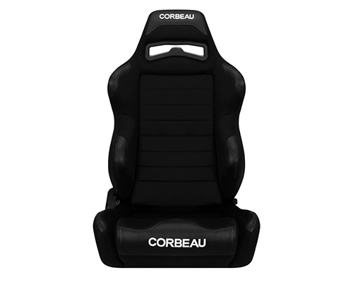Corbeau LG1 Reclining Seat in Black Cloth Wide 25501W