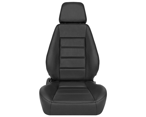 Corbeau Sport Reclining Seat in Black Leather L90001