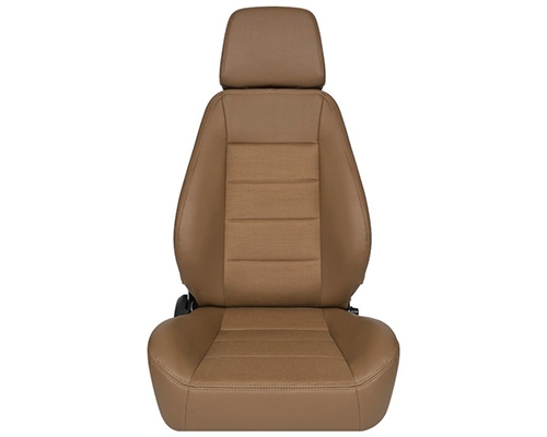 Corbeau Sport Reclining Seat in Tan Vinyl / Cloth 90066