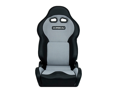 Corbeau VX2000 Reclining Seat Black Vinyl / Grey Cloth 20009