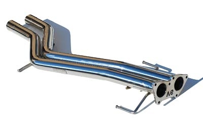 Fabspeed Secondary Cat ByPass Pipes Porsche Cayenne V6 08-10