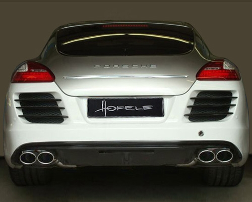 Hofele Duplex Sports Loud Muffler System Oval Tips Porsche Panamera 09-12