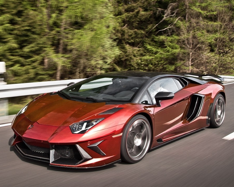 Mansory Carbon Front Lip Lamborghini Aventador 12-14