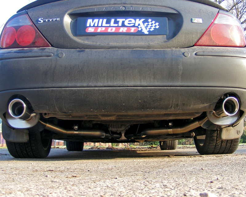 Milltek Catback Non-Resonated Twin Link Pipe Jaguar S-Type R 4.2 V8 00-08