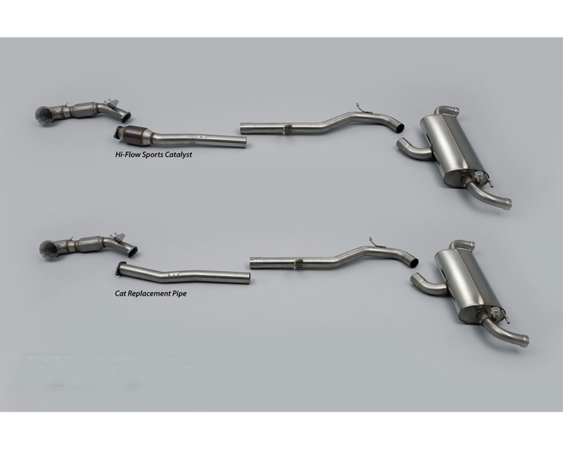 Milltek Catback RACE SYSTEM | Valved | Rear Silencer Assembly Audi TT MK2 TT RS Coupe 2.5T Quattro 09-13