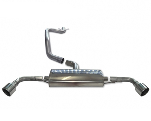 Milltek Oval Tip Catback Exhaust Audi TT 2.0T 2WD 07-12