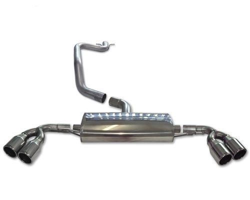 Milltek Quad Tip Catback Exhaust Audi TT 2.0T 2WD 07-12