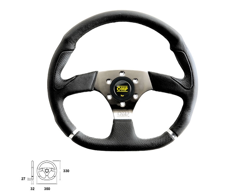 OMP Cromo Flat Steering Wheel