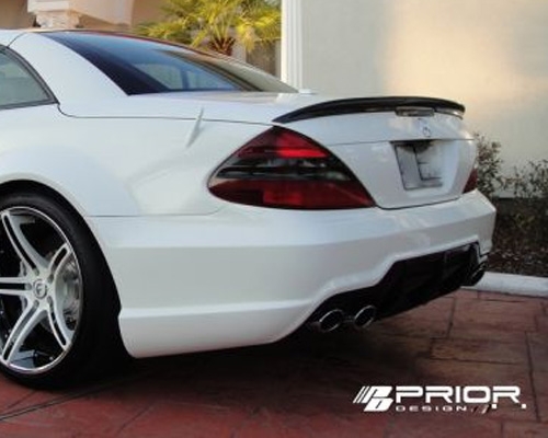 Prior Design Rear Trunk add on Spoiler PD63 Mercedes SL R230 02-12