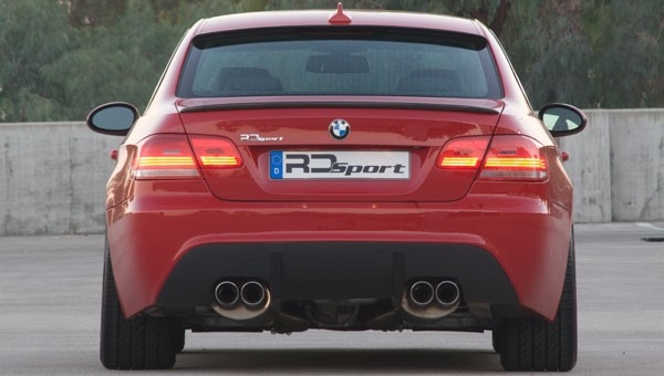 RD Sport Carbon Fiber Rear Quad Pipes Diffuser BMW E92 08-11