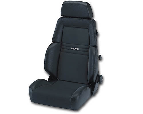 Recaro Expert M Seat Black Leather/Black Leather Silver Logo