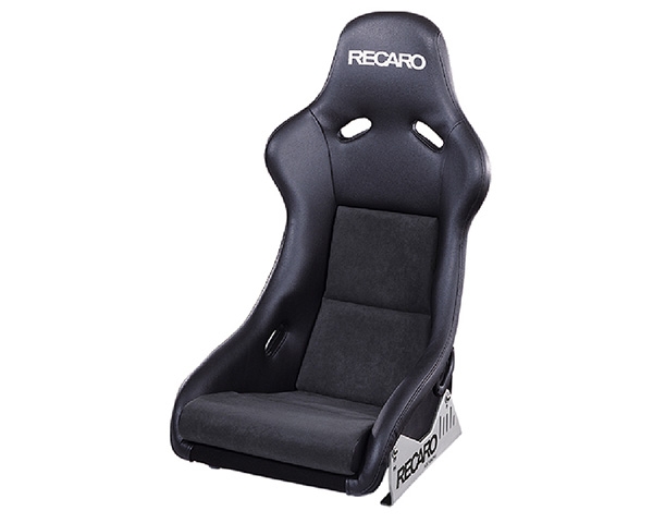 Recaro Pole Position Seat Black Leather/Grey Suede Silver Logo