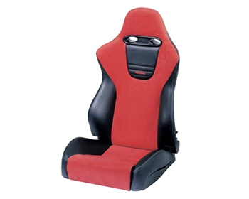 Recaro Sport Left Seat Balck Vinyl/Red Suede Red Logo