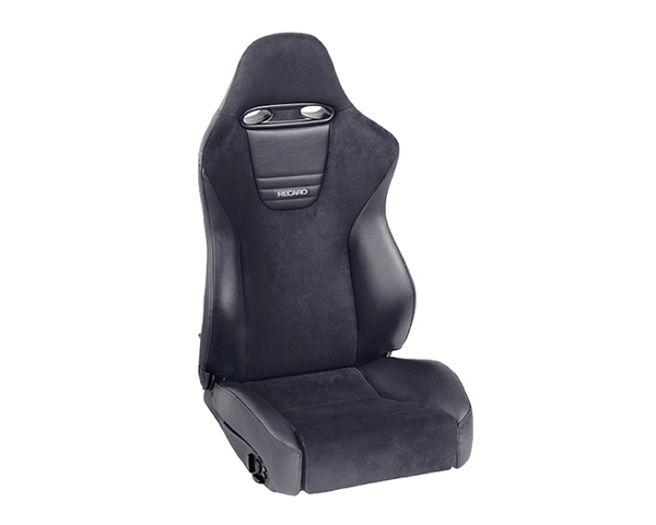 Recaro Sport Right Seat Balck Vinyl/Black Suede Silver Logo