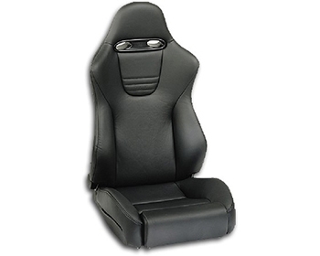 Recaro Sport Topline Right Seat Black Leather/Black Leather Silver Logo