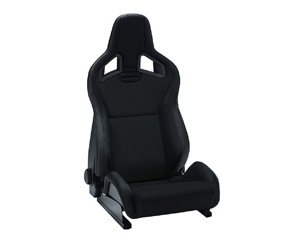 Recaro Sportster CS Right Seat Black Vinyl/Black Dinamica Grey Logo