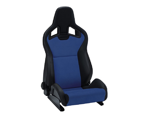 Recaro Sportster CS Right Seat Black Vinyl/Blue Dinamica Blue Logo