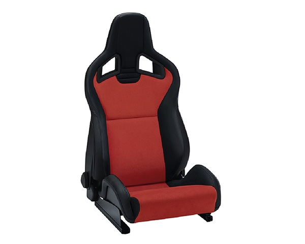 Recaro Sportster CS Right Seat Black Vinyl/Red Dinamica Red Logo