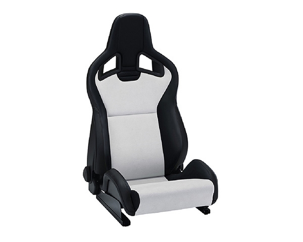 Recaro Sportster CS Right Seat Black Vinyl/Silver Dinamica Silver Logo