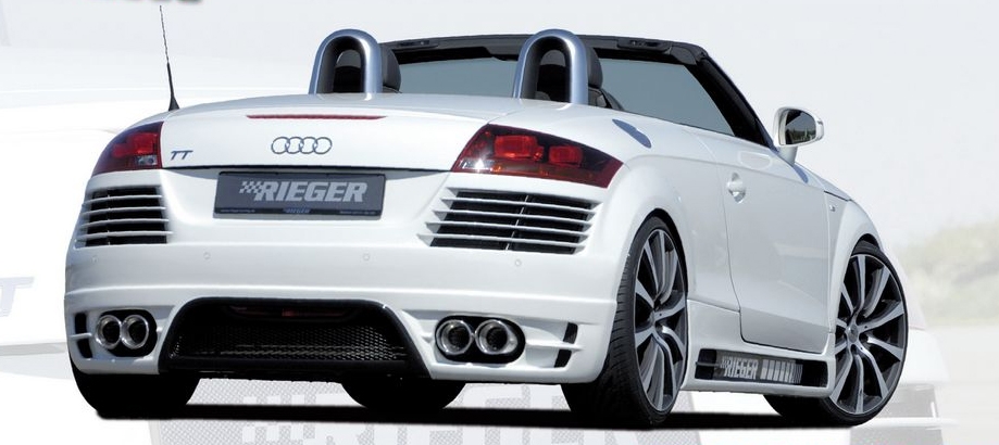 Rieger Carbon Look Rear Bumper w/ Gills Audi TT 8J 07-12