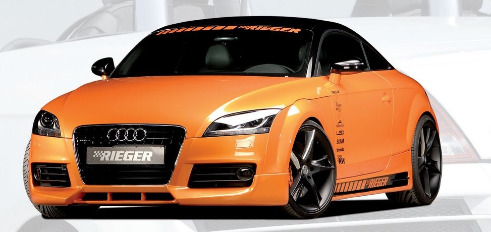 Rieger Front Lip Spoiler w/ 3 Intakes Audi TT 8J S-Line 07-12