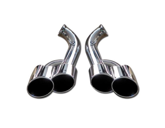 Schnell Dual Round Muffler Tips Porsche Cayenne 08-13