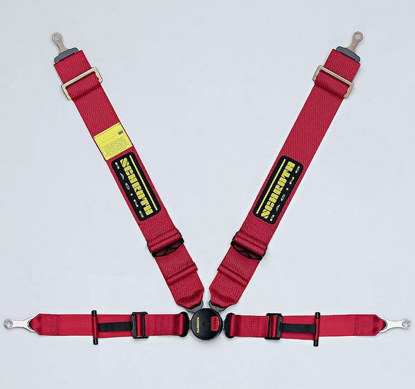 Schroth Racing Harness P2 4 FE asm Bolt PU Red RT