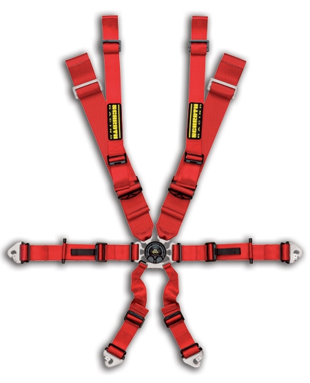 Schroth Racing Harness P2 6 Y Flex Snap Red