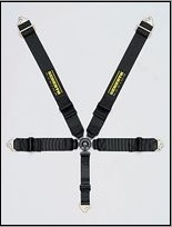 Schroth Racing Profi III 5 Black Belt Lap Attach-Bolt Lap Adjust-Down