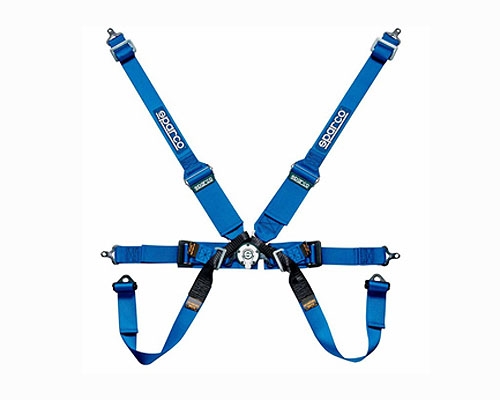 Sparco Competition 6-Point Formula Harness HANS Compatible Blue