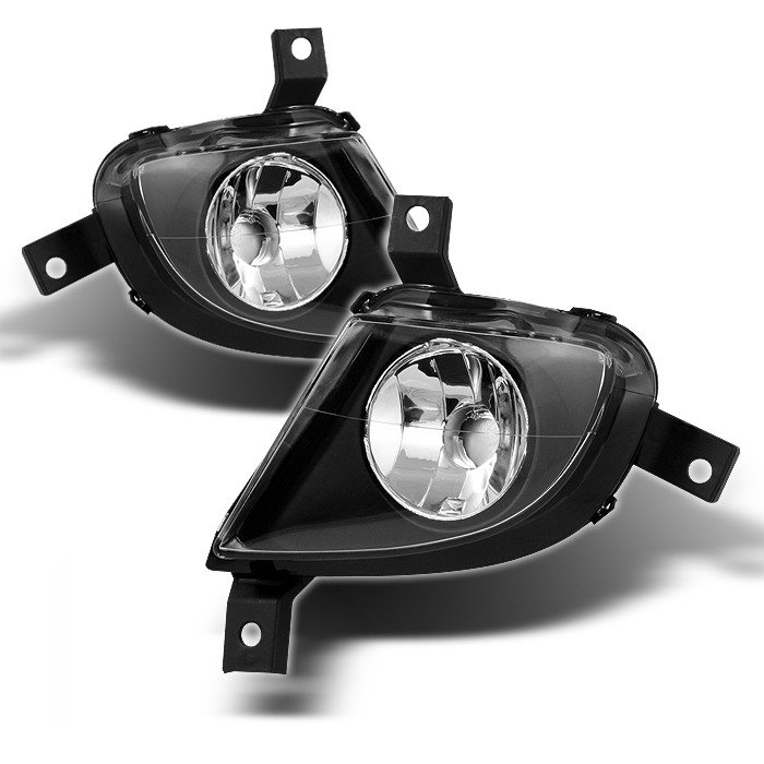 Spyder 4Dr Fog Lights Black BMW E90 3 Series 09-11 