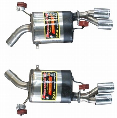 Supersprint Rear Exhaust Mufflers Quad Tip BMW E92 335i Coupe 07-11