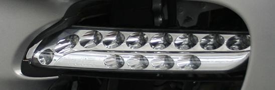 TechArt Multifunction Daytime Running Lights Chrome Finish Porsche Panamera Turbo 10-13