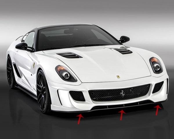 Vorsteiner 599-VX Replacement Carbon Fiber Front Chin Spoiler Ferrari 599 06-12