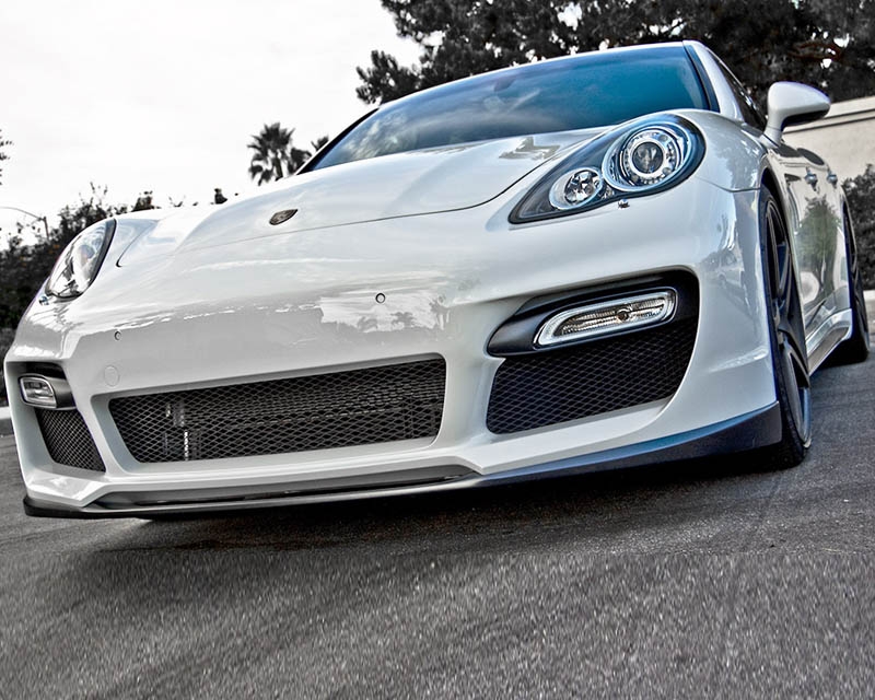 Vorsteiner V-PT DVWP Front Bumper Cover w/Carbon Splitter Porsche Panamera S & Turbo 10-13